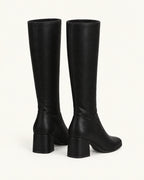 Bottes hautes Adèle noir, vue arrière