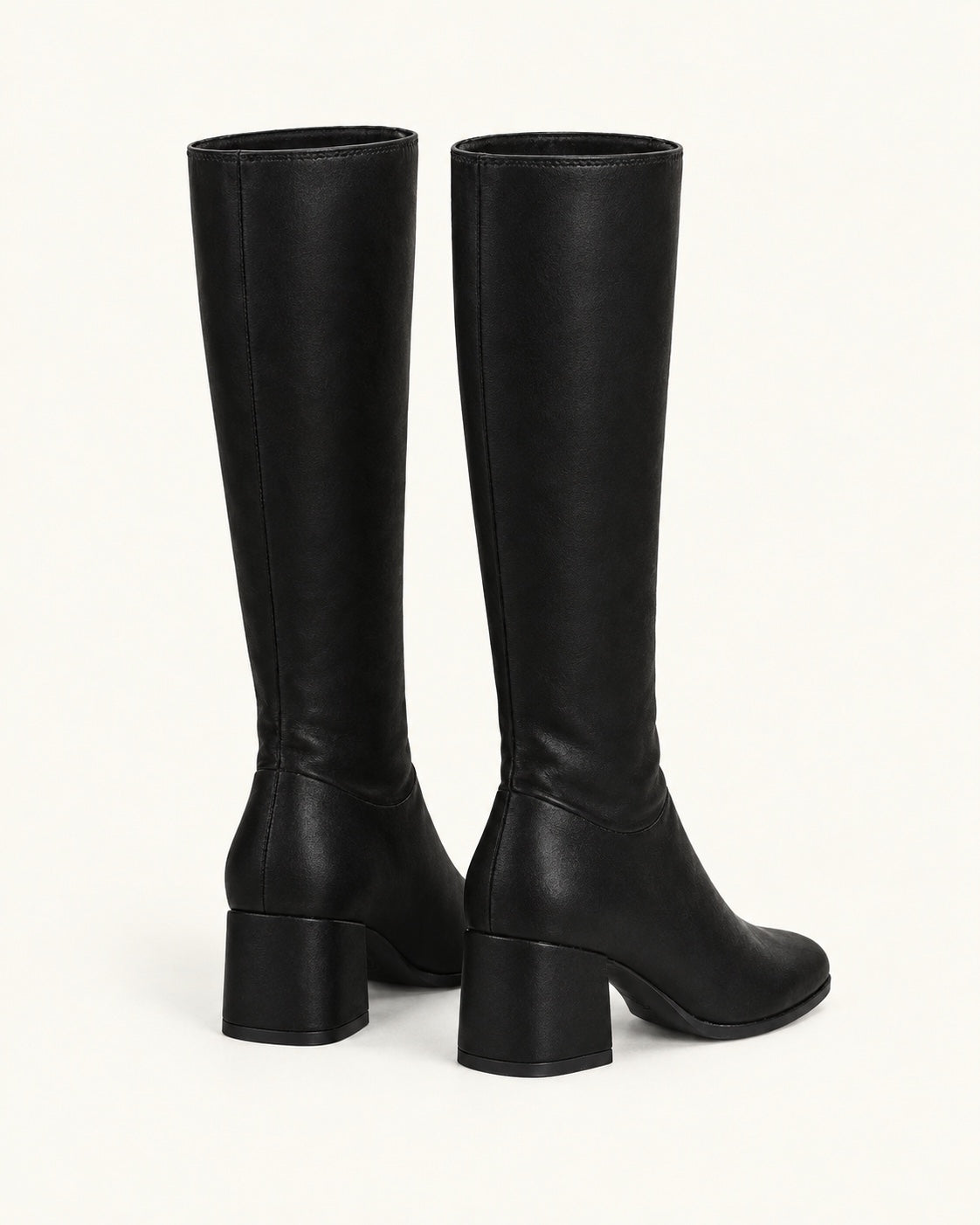 Bottes hautes Adèle noir, vue arrière