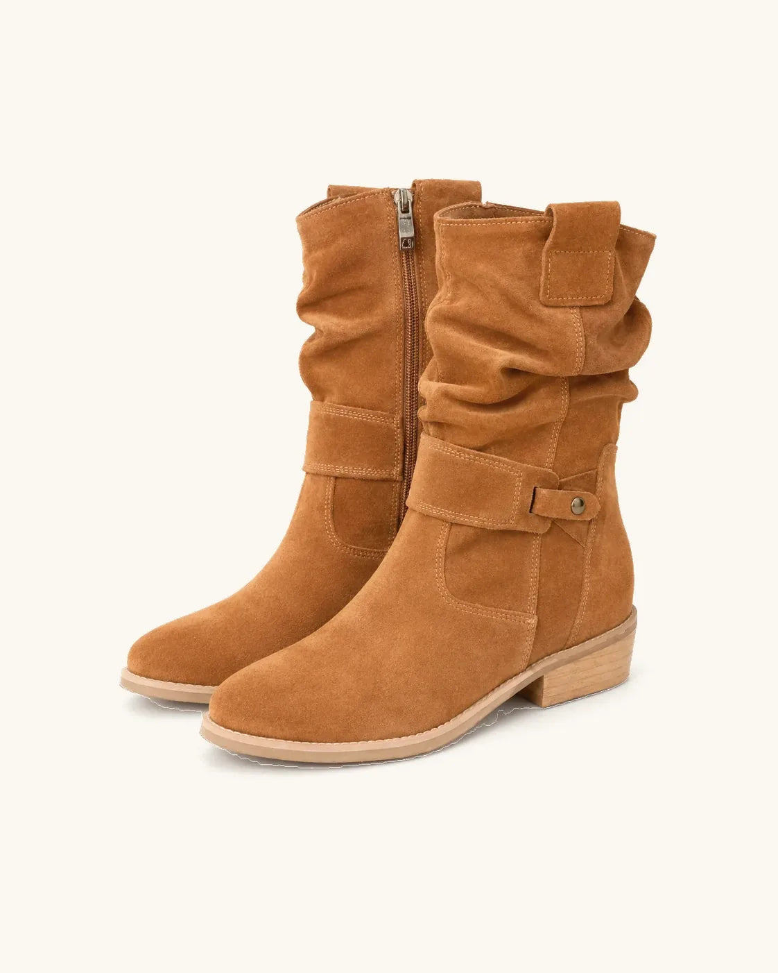 Bottines santiags en daim femme — Lola