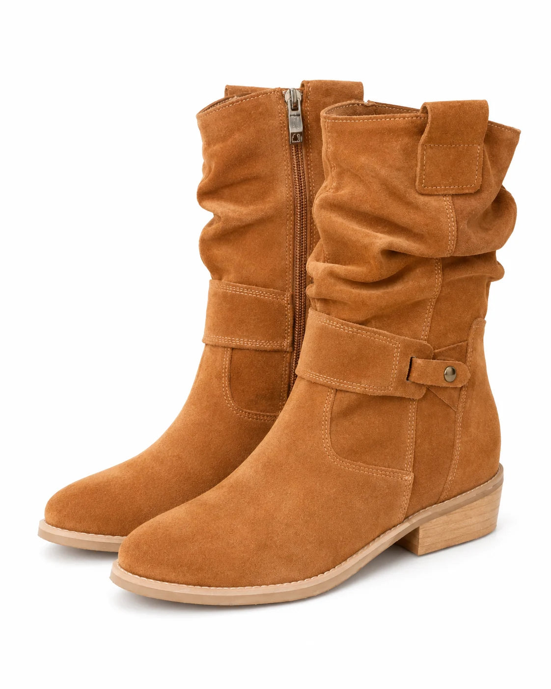 Bottines santiags en daim femme — Lola