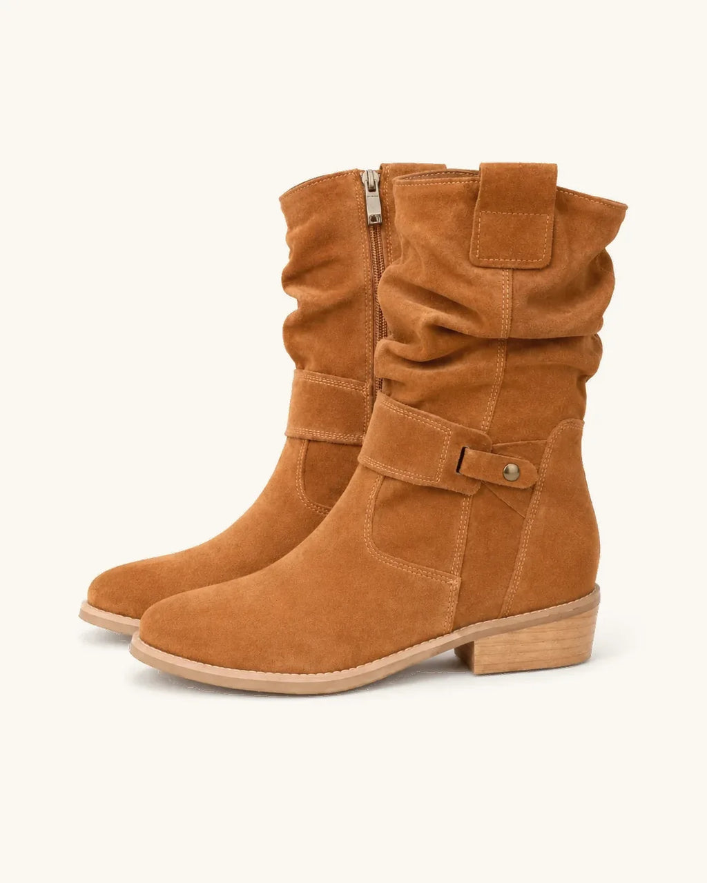 Bottines santiags en daim femme — Lola