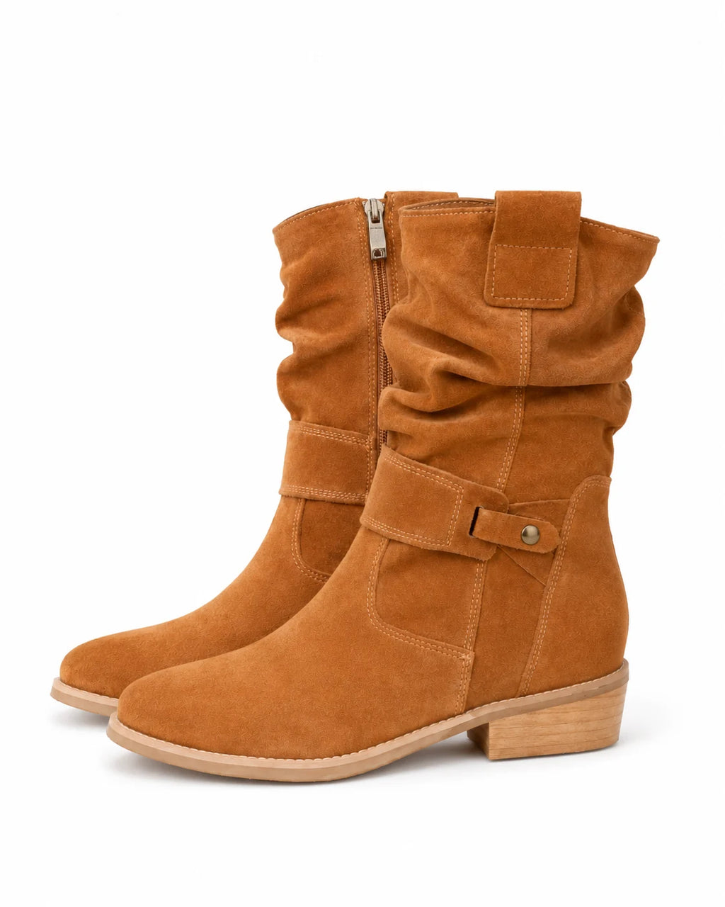 Bottines santiags en daim femme — Lola
