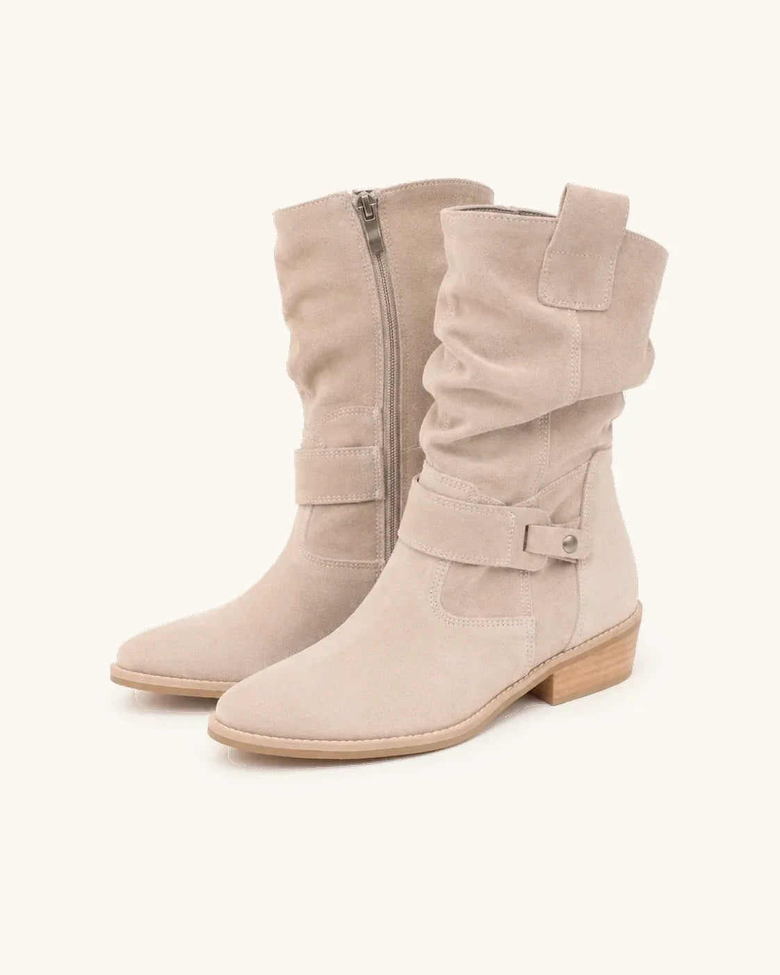 Bottines santiags en daim femme — Lola