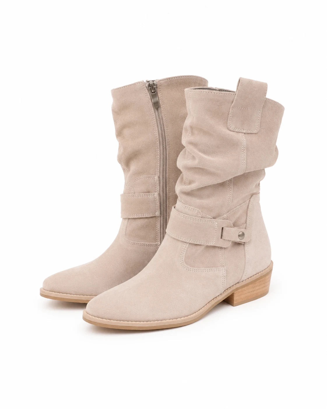Bottines santiags en daim femme — Lola