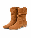 Bottines santiags en daim femme — Lola