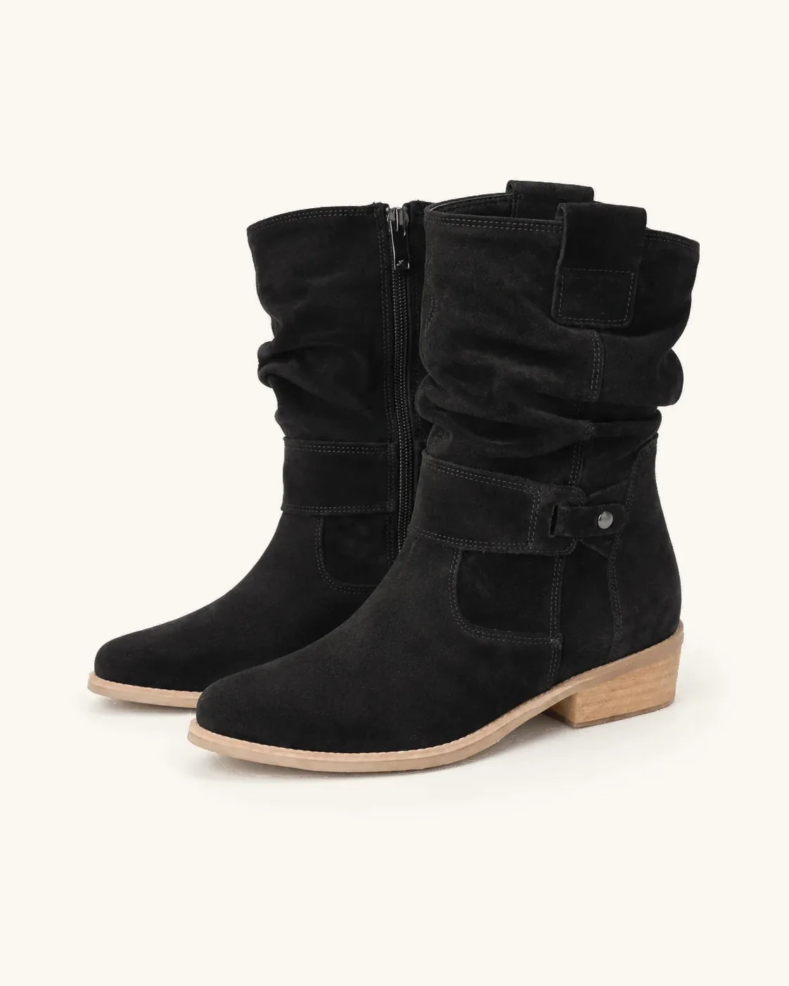 Bottines santiags en daim femme — Lola