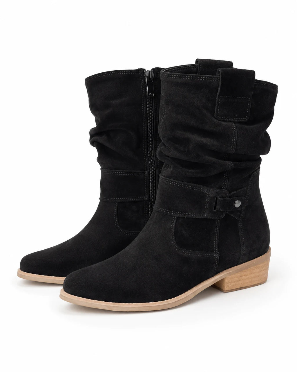 Bottines santiags en daim femme — Lola