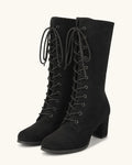 Bottines santiags à lacets femme — Inès