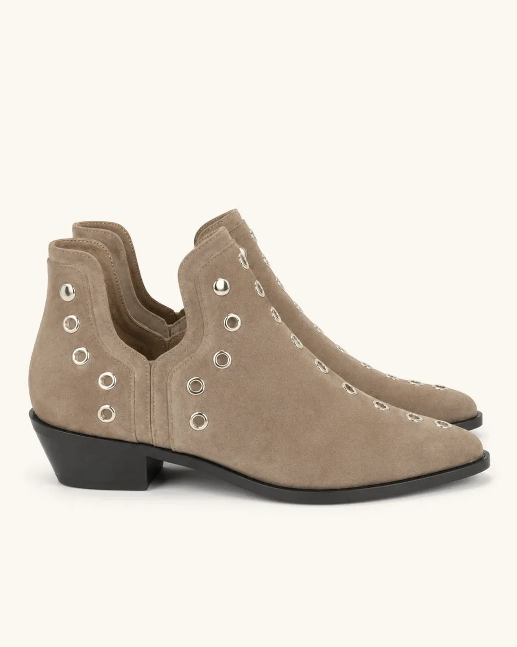 Bottines santiags à rivets femme — Lou