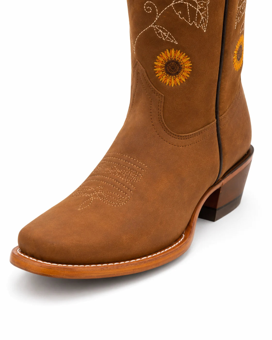 Santiags brodées tournesol femme — Soline