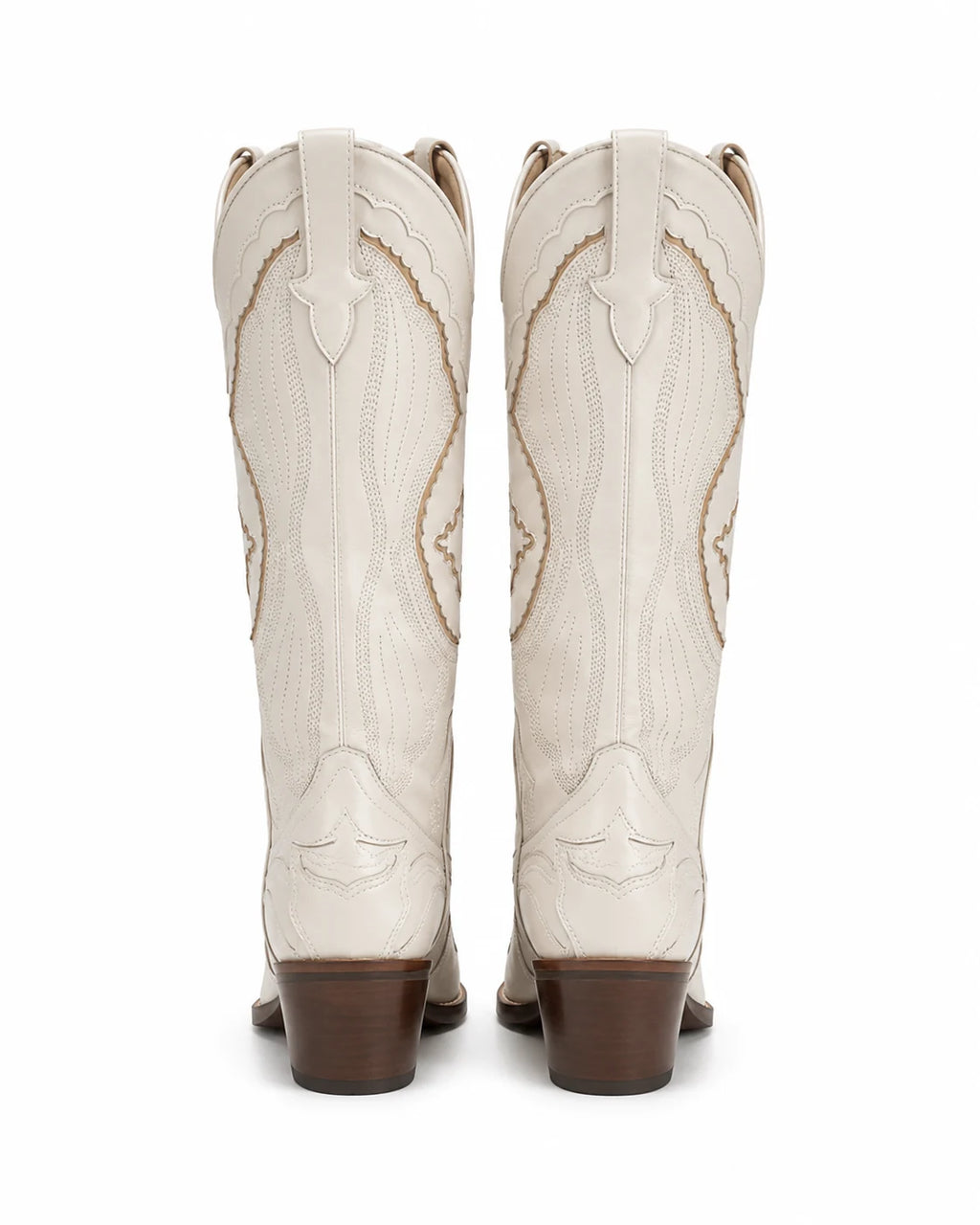 Santiags brodées talon carré femme — Capucine