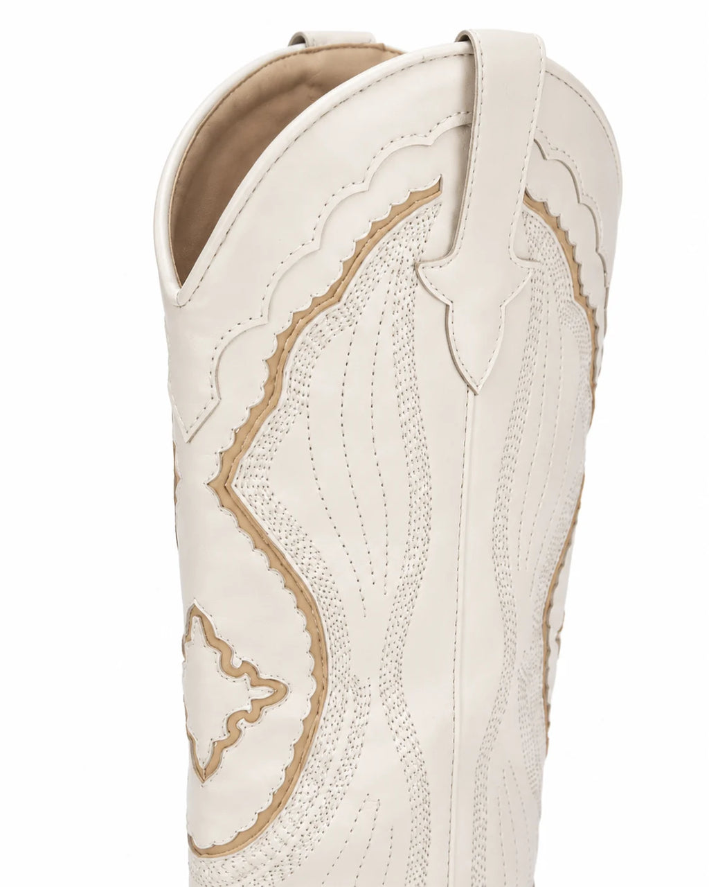 Santiags brodées talon carré femme — Capucine