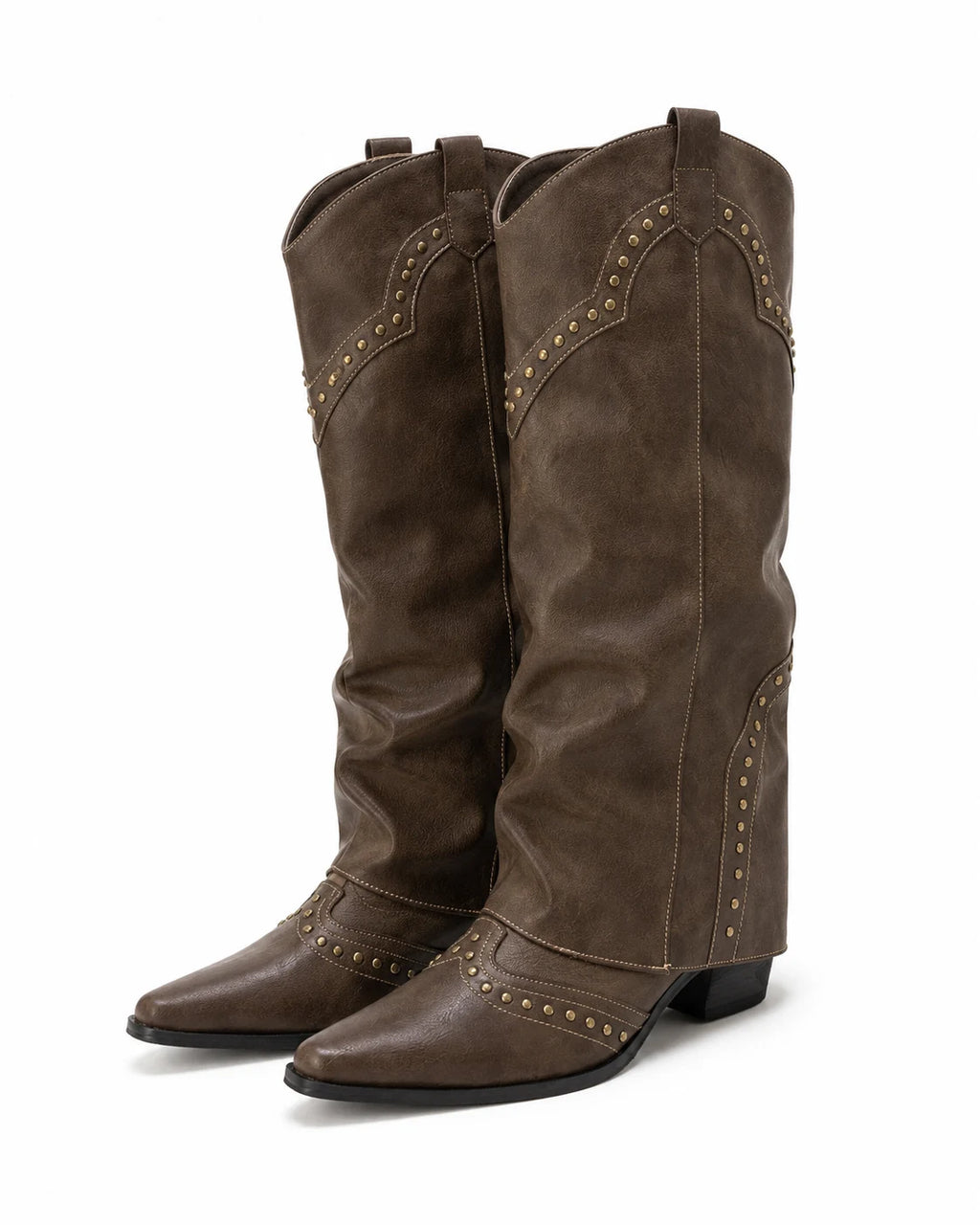 Santiags cowgirl franges talon carré femme — Tess