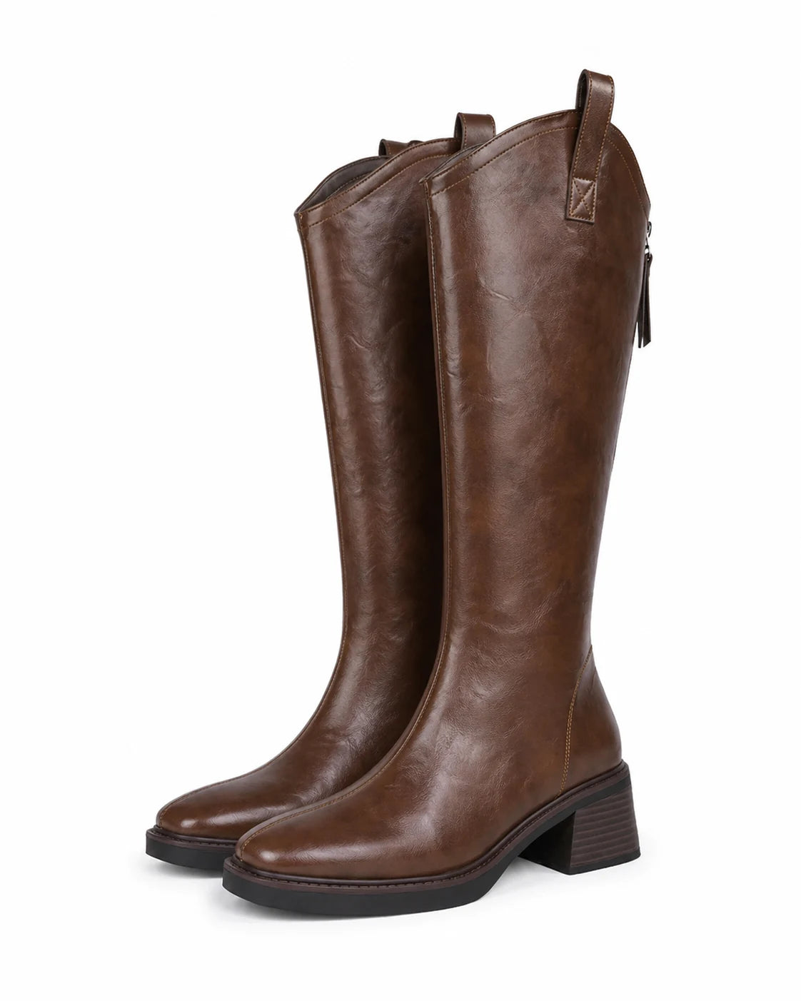Santiags cuir doublure laine femme — Heidi