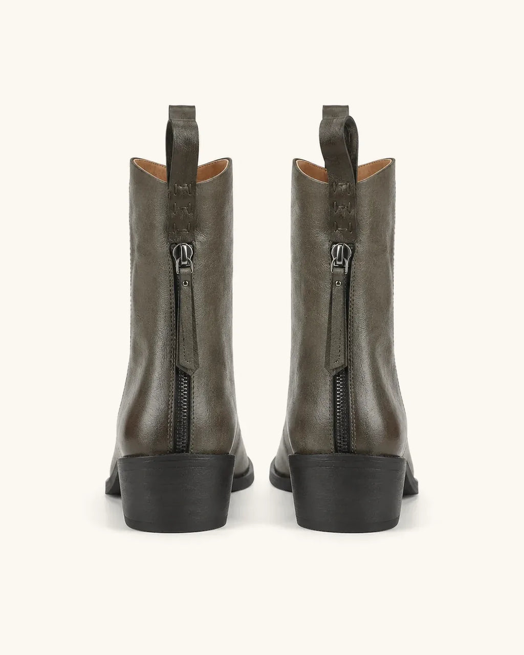 Santiags cuir véritable rétro femme — Faye