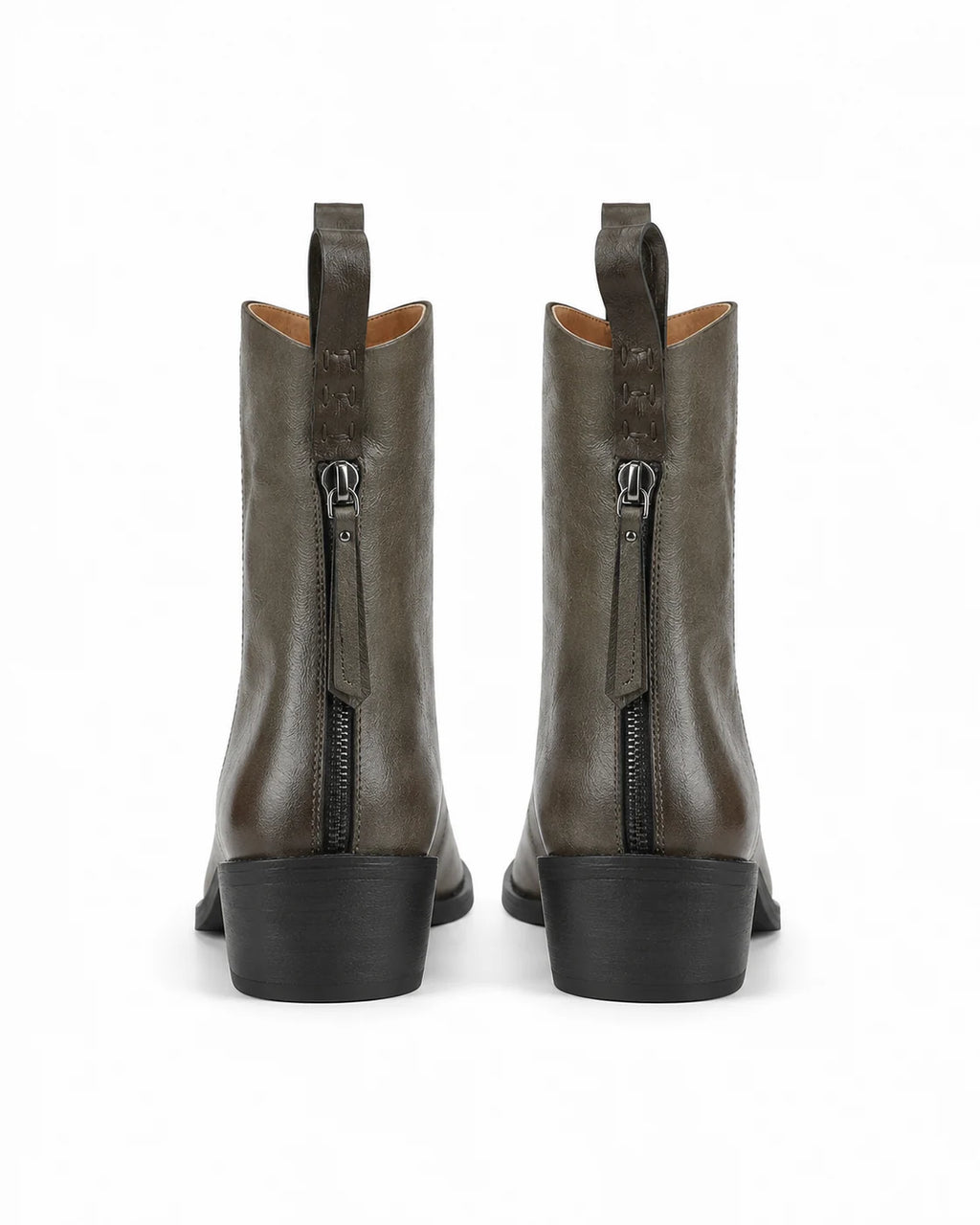 Santiags cuir véritable rétro femme — Faye