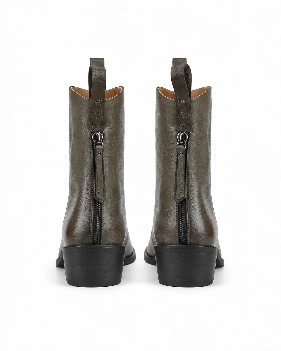 Santiags cuir véritable rétro femme — Faye