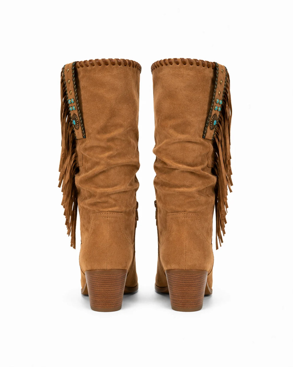 Santiags hautes à franges femme — Cheyenne