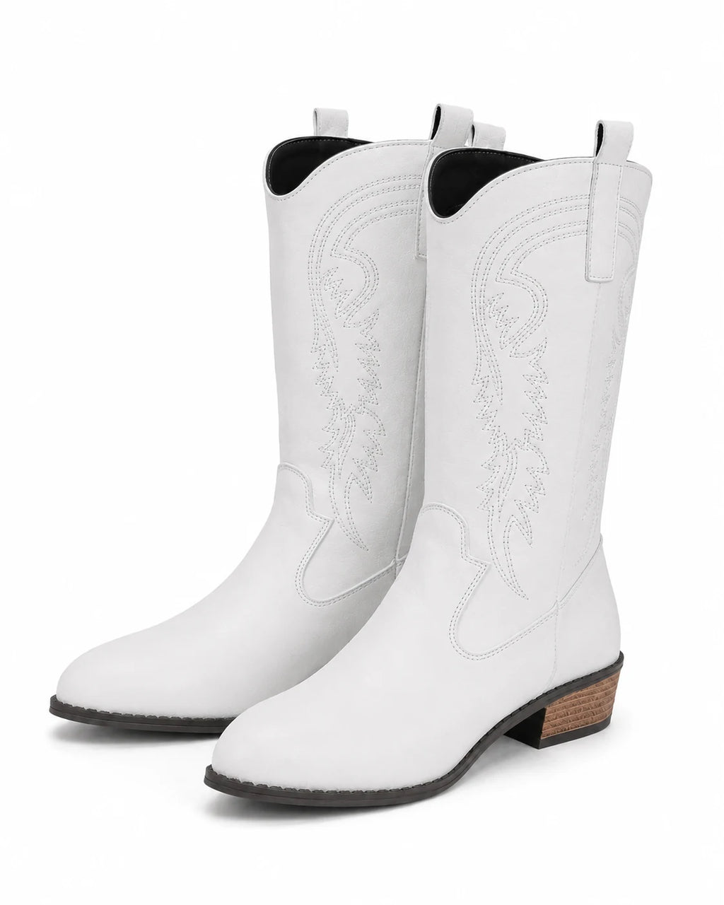 Santiags mi-mollet confort femme — Calie — Abricot