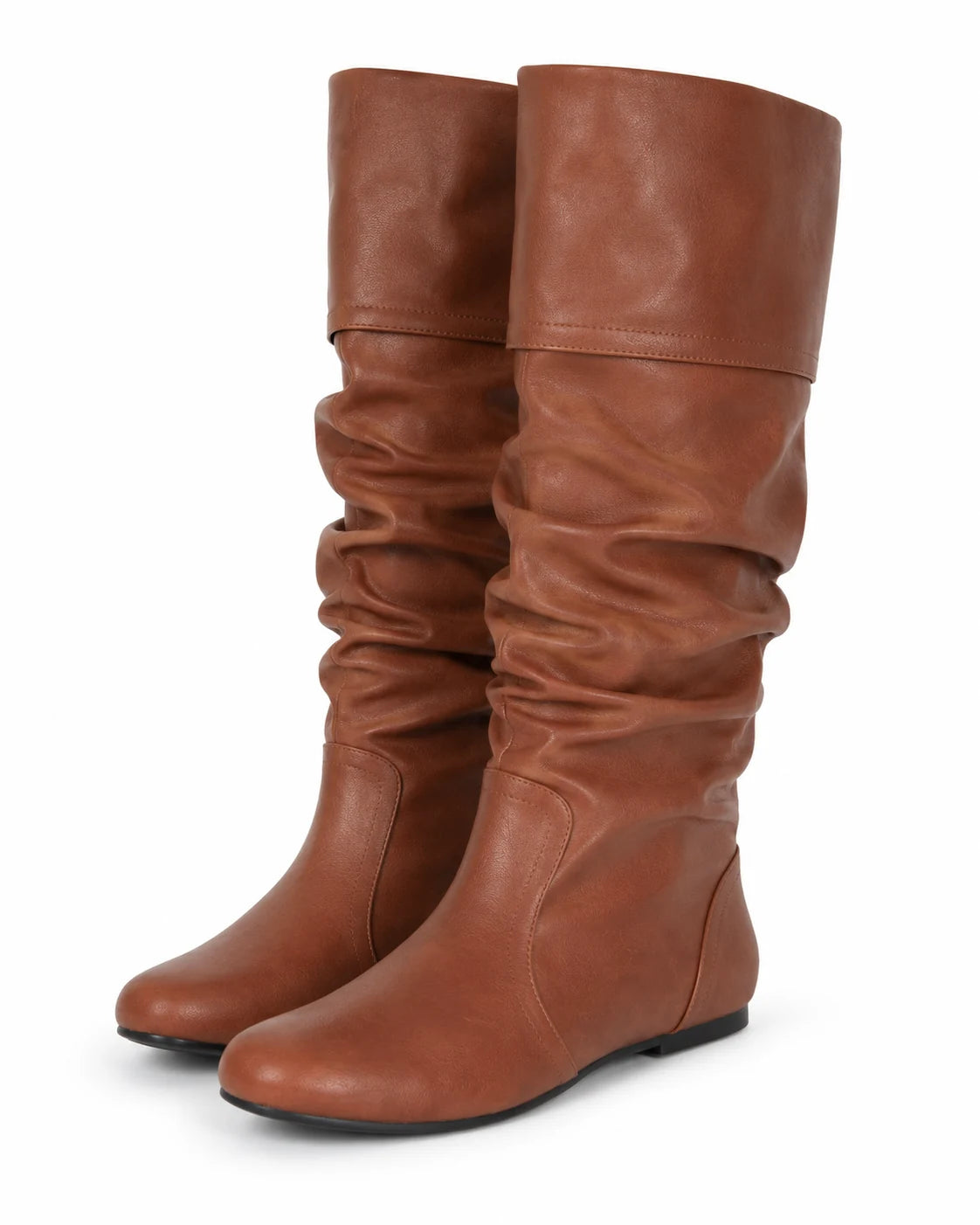 Santiags mi-mollet plates femme — Suze